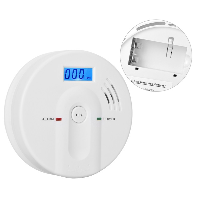 LCD Display Digital Carbon Monoxide Gas Poisoning Sensor Alarm Warning