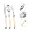 ABOOFAN 1 Set Stainless Steel Cutlery Fork Spoon Kit with