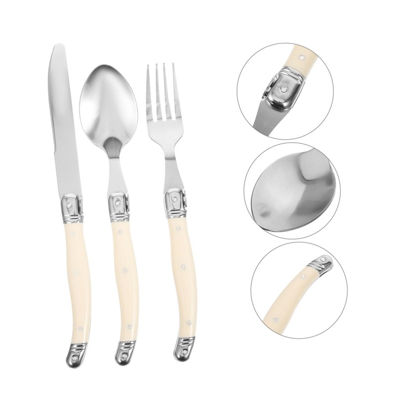 ABOOFAN 1 Set Stainless Steel Cutlery Fork Spoon Kit with