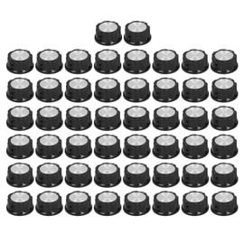 50Pcs Potentiometer Knob Speed Control Plastic Knobs Caps Replacement 33mm Diameter BEMA04