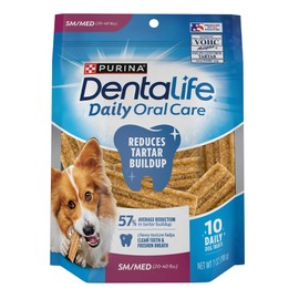 Purina Dentalife Snack Cuidado Oral Para Perros Adultos Raza Mini y Pequeña 198g