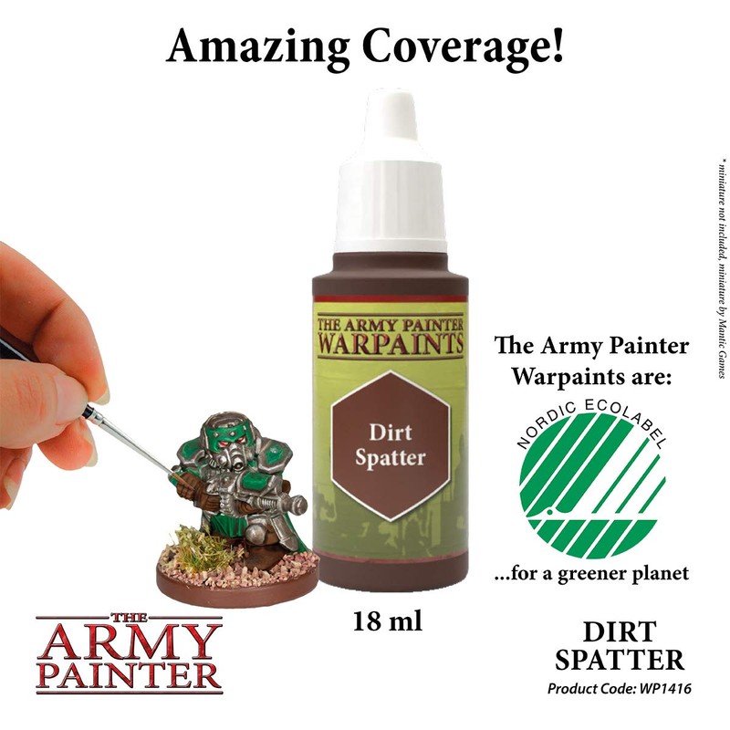 The Army Painter Dirt Spatter Warpaint - Acrylic Non-Toxic Heavily