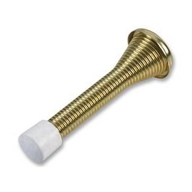 Spring Door Stop, Brass (PK10), Fixings and Hardware, Quantity x 10 | D01241