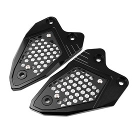 ZEXDDI Fit For KAWASAKI Z900 Z 900 Z900SE 2017-2023 2024 CNC Aluminum Motorcycle Foot Peg Protector Heel Guard Footrest Rear Set Heel Plates Guard Protector (Black)