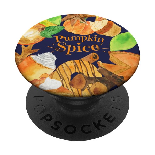 Herbstblumen mit Kürbisgewürz – für Herbstsaison PopSockets mit austauschbarem PopGrip