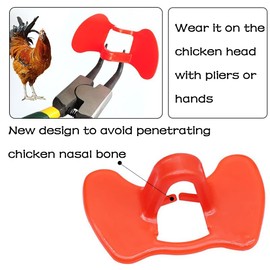 30 Pcs Upgrade Embolus free Chicken Eyes Glasses Plastic Poultry Eyes Peeper Glasses Spectacles Pheasant Protector Hen Pecking Prevention for Poultry