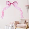 Tinoaly Large Pink Bow Wall Stickers, 26x33 Inch Coquette Wallpaper