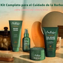 Shea Moisture Complete Beard Kit All Natural Ingredients Maracuja Oil Butter Balm Conditioning Wash Detangler