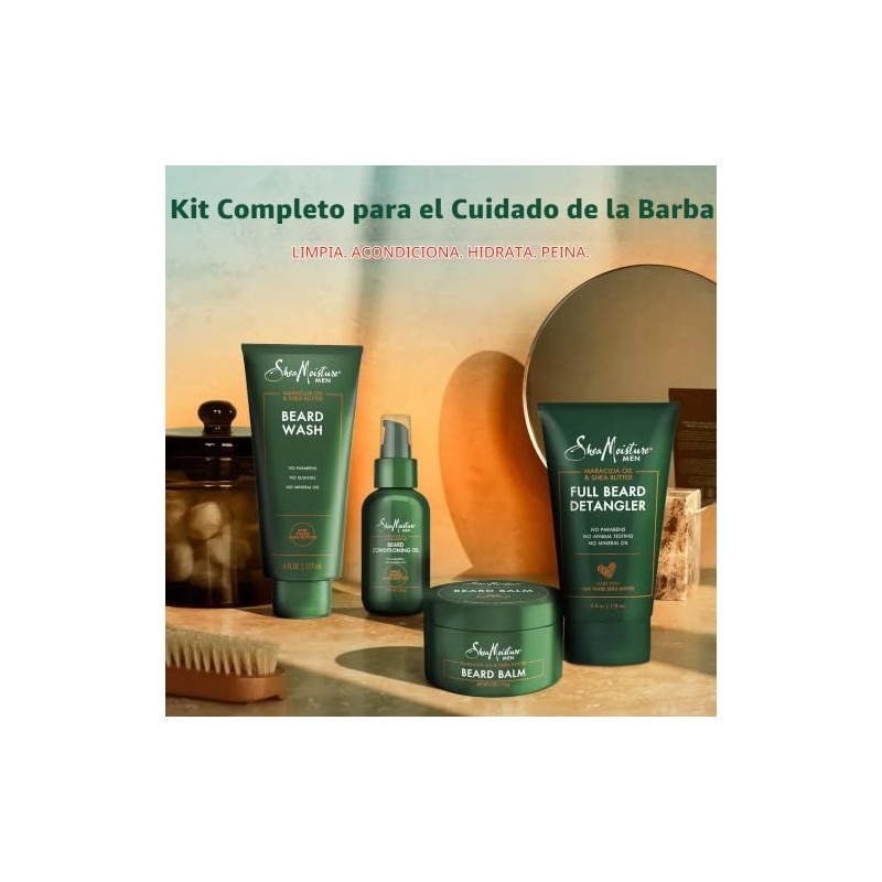 Shea Moisture Complete Beard Kit All Natural Ingredients Maracuja Oil