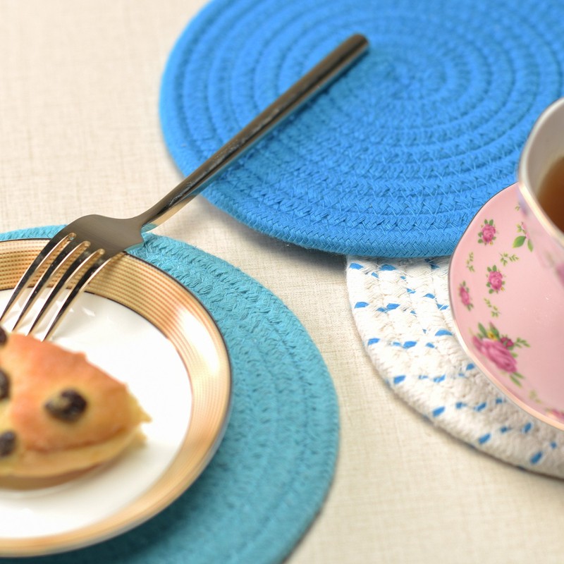 Kitchen Pot Holders Set Trivets Set 100% Pure Cotton Thread