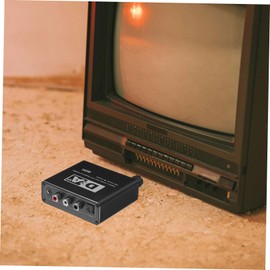 OSALADI Digital to Analog Audio Converter Compact Optical Media Converter Connects Digital Devices to Analog Equipment Portable Audio for Supports Sound Output Random Style