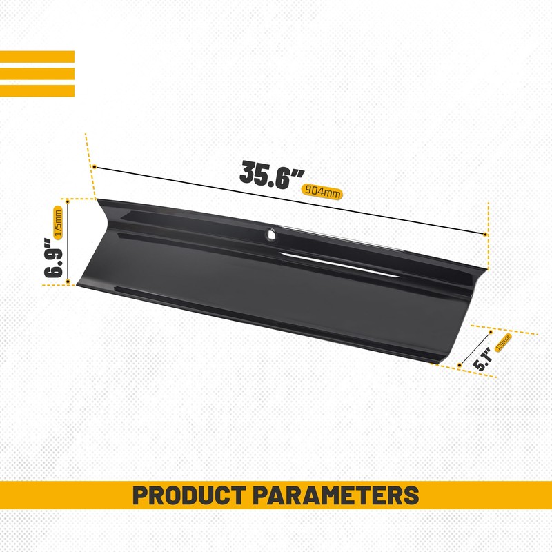 KUAFU Rear Decklid Panel Trim Compatible with 2015-2023 Ford Mustang