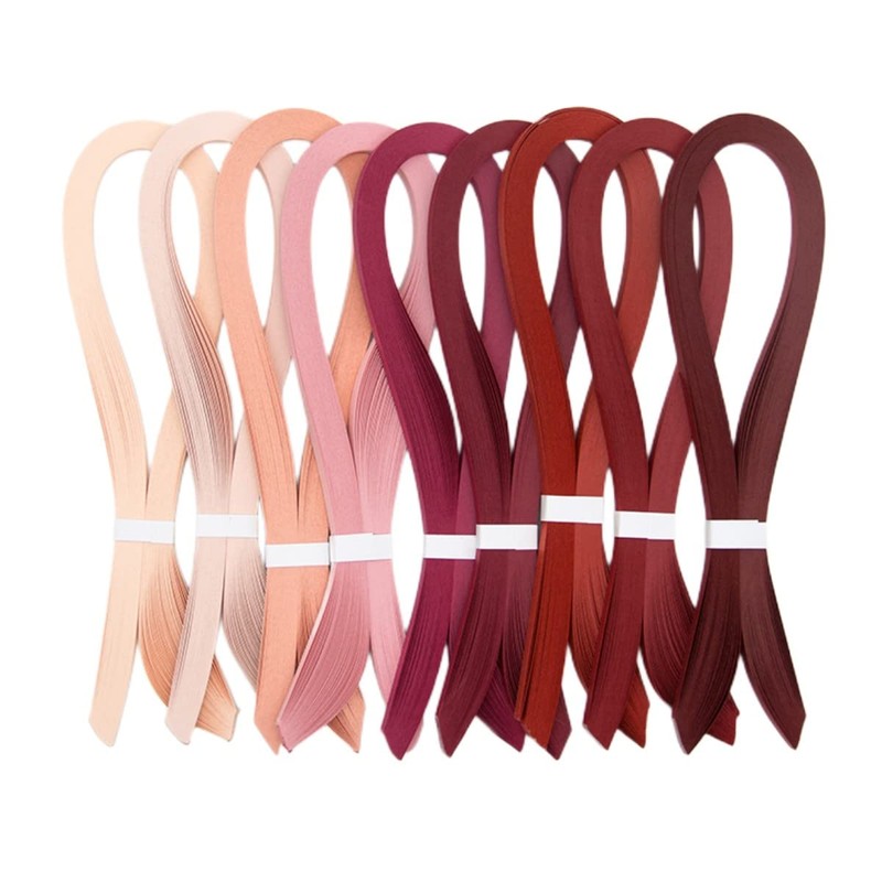 ODETOJOY Pink Quilling Paper Strips 10mm Single Color Quilling Strips