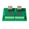 RJ45 Ethernet Connector Breakout Board Dual Network Port Input Screw