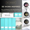 BLU MONACO Set of 6 Foldable Fun Aqua Magazine File