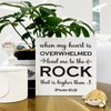 Inspirational Christian White Wood Box Sign for Desk, Christian Sign,