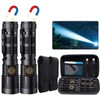 Rechargeable Magnetic Flashlight High Lumens - 1500 Meters Long Beam
