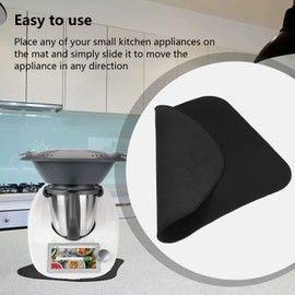 Bandeja Rodante para Electrodomésticos, Alfombrilla Deslizante para Electrodomésticos de Cocina, Alfombrillas Deslizantes para Electrodomésticos para Thermomix TM6 TM5, Organizador Pequeño para Encime
