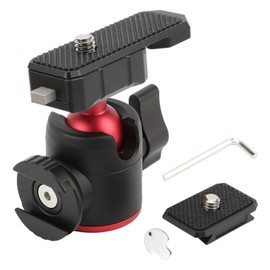 Tripod Ball Heads Metal 360 Degree Rotating with Cold Shoe Mount Quick Release Plate