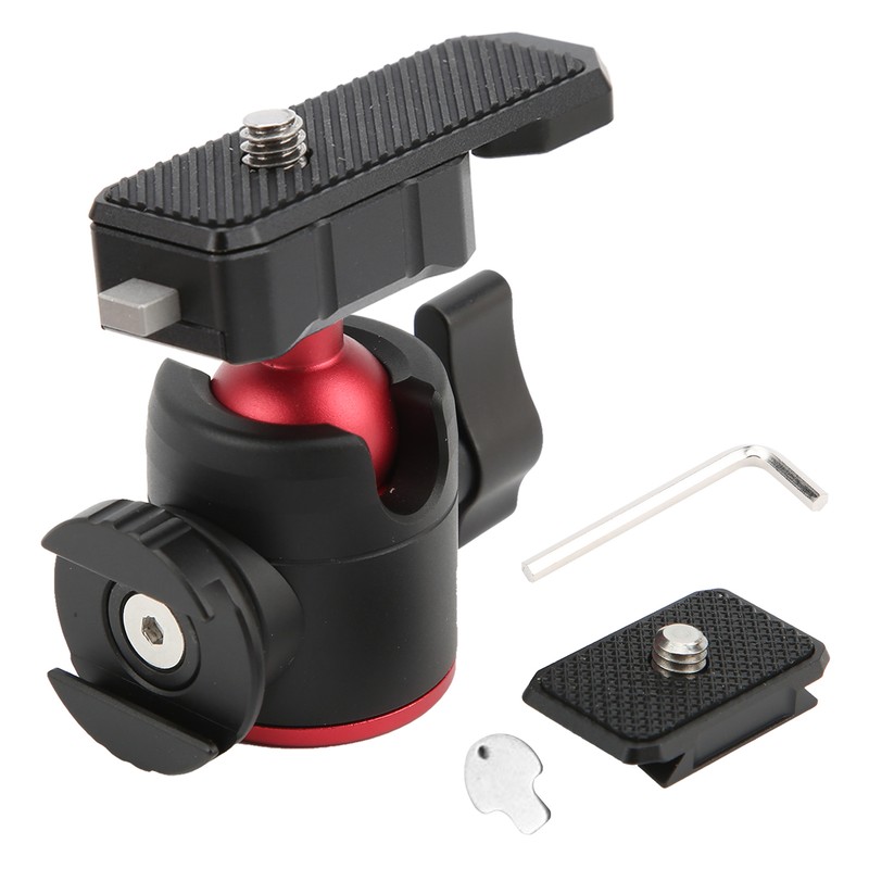 Tripod Ball Heads Metal 360 Degree Rotating with Cold Shoe