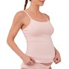 Pact Organic Cotton Maternity Camisole, Adjustable Nursing Tops Built-in Bra