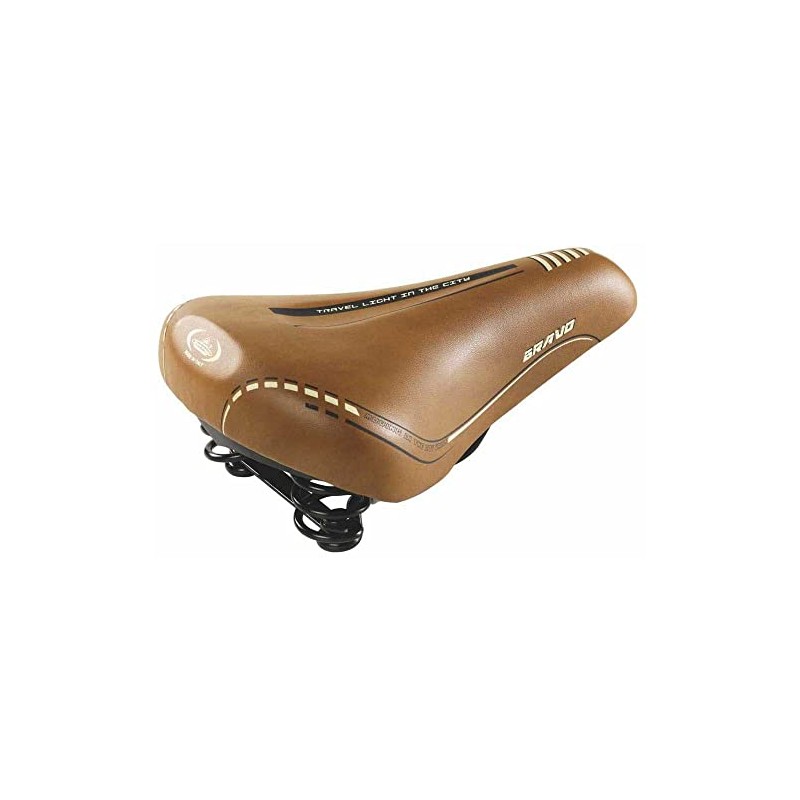 Cicli Bonin Unisex Monte Grappa CTB Bravo Soft Saddle, Honey/Brown