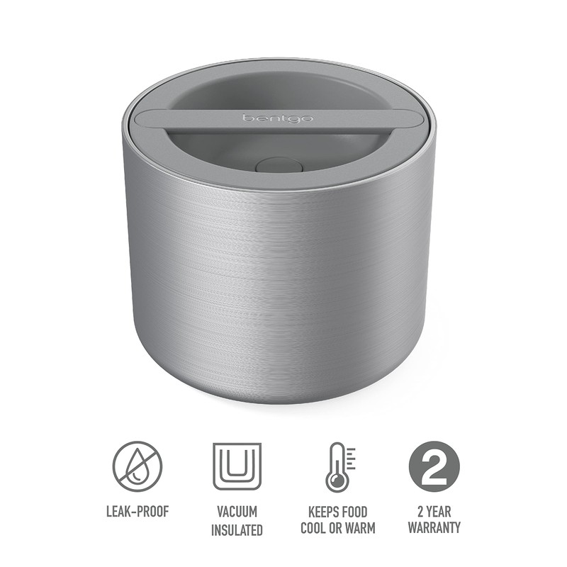 Bentgo® Stainless Insulated Food Container - Triple Layer Insulation, Leak-Proof