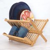 Totally Bamboo – Escurreplatos plegable, capacidad extragrande para máximo almacenamiento,