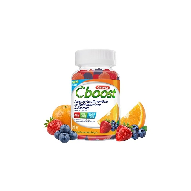 Cboost - Gomitas Multivitaminas y Minerales, Sin Gluten, Pack de