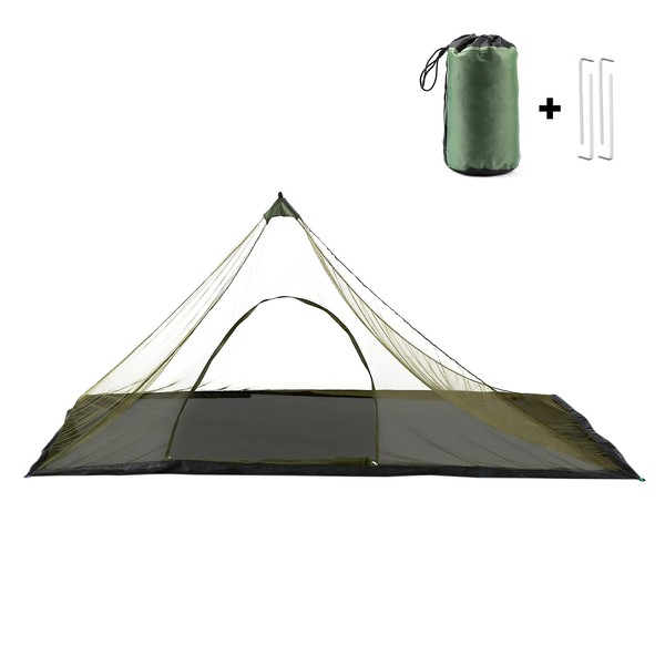 Lixada Tente de Camping moustiquaire avec Sac de Transport résistant à l'eau moustiquaire Tente d'extérieur Tente en Maille pour randonnée, Camping, pêche