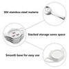 Tea Bag Coaster Set of 6 White Ceramic Tea Bag
