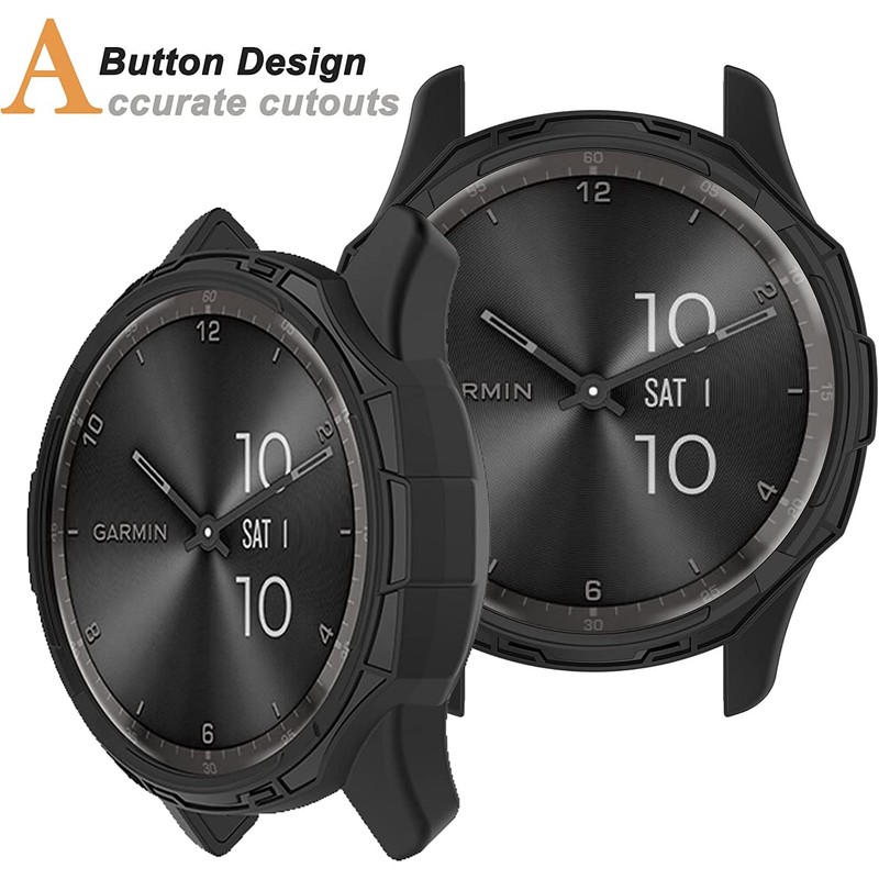 Miimall Compatible with Garmin VivoMove Trend Bumper Case, Soft TPU