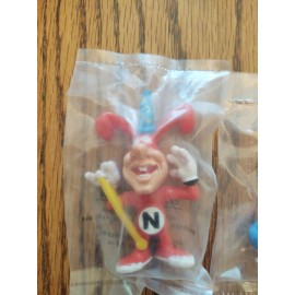 Design Claymation NEW VINTAGE NOS Dominos Pizza Avoid the Noid Lot of 2 Wizard and the  Boxer 1988