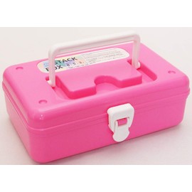 Kokubo Industrial Storage Case, Stacked Box, Pink, 2.8 x 5.1 x 7.9 inches (7 x 13 x 20 cm) 3809