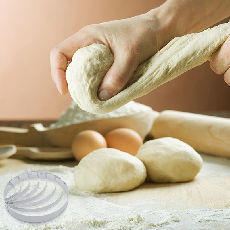 2-PACK Mexican Bread Mold, Dough Scraper, Cookie Cutter Set, Stainless