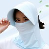 Sun Visor Cooling Hat UV Protection Golf Mask Face Cool Balaclava Portable Sky