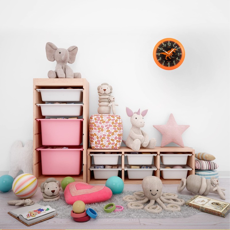 Kiddus Wall Clock for Children, Boys and Girls, Analogue Time