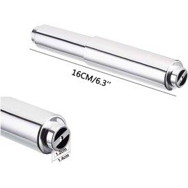 3Pcs Paper Toilet Holder Replacement Rod Toilet Paper Holder Roller Stainless Steel Toilet Paper Holder Spring Loaded Paper Holder Roller Toilet Paper Spring Rod Bathroom Hardware（Sliver）