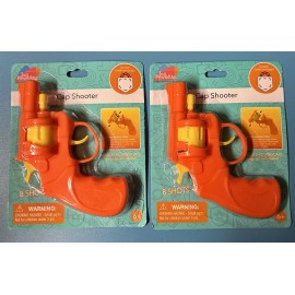 Unbranded 2 Pk Pop Bang Orange Cap Shot Pistol Gun Holds 8 Shots (not Included)