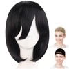 CaseEden 6069 Premium Cosplay Wig, Smooth, Medium, Short, 15.7 inches