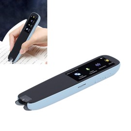 Scan Reader Pen ABS Pen Translator Multifunctional Smart Voice Translator with Recording Function Translation Pen Portable Scan Reader for Students Adults Reading Pen Photo Translation (Blue)