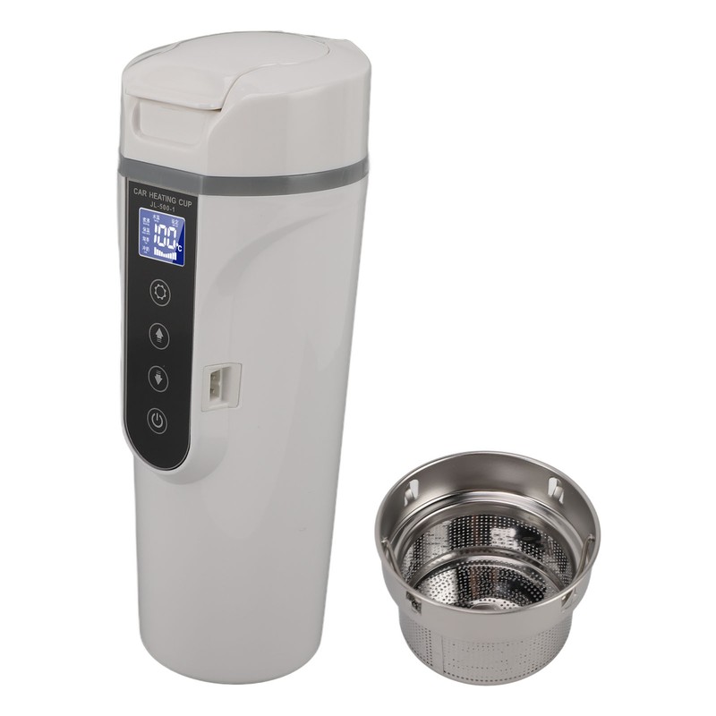 500ml Intelligent Screen Display Car Electric Kettle Car Electric Hot