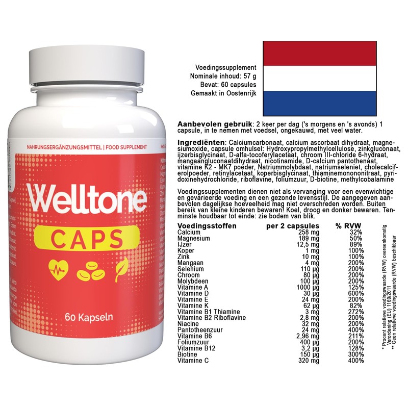 Welltone 180 Kapseln - 3er Pack