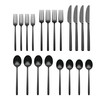 Oneida 896761 Dean Satin Black 20 Piece Flatware Set