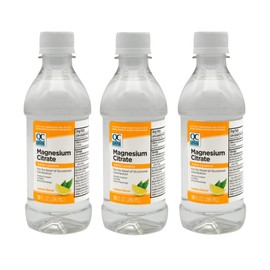 QC Quality Choice Magnesium Citrate Oral Solution Saline Laxative for The Relief of Occasional Constipation, Lemon Flavor, 10 Fl Oz (3)