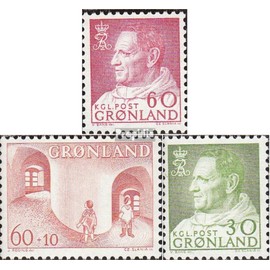Denmark - Greenland 69,70,71 (complete.issue.) Volume 1968 completeett unmounted mint/never hinged ** MNH 1968 Frederik IX. Children's Aid (Stamps for collectors)