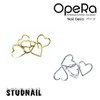 Nail Nara OpeRa Nail Deco Metal Parts Stud (Charm)_69. Curved Heart Base (S2200943) / OpeRa 네일 데코 메탈 파츠 스터드(참)_69.커브하트대 (S2200943)