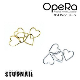 Nail Nara OpeRa Nail Deco Metal Parts Stud (Charm)_69. Curved Heart Base (S2200943) / OpeRa 네일 데코 메탈 파츠 스터드(참)_69.커브하트대 (S2200943)