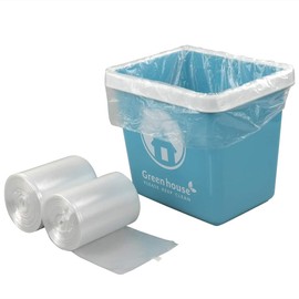 Yubine 2.6 Gallon Clear Trash Bags, Small Garbage Bags for Office, Bathroom, 220 Bags