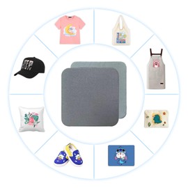 EasyCount E Heat Press Mat for Easy Press Both Sides Applicable (15" x 15"), Heat Press Pad for Cricut Easypress/Easypress 2 & HTV Craft Vinyl Ironing Insulation Transfer Projects